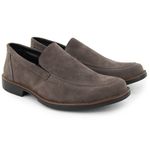 Sapato Casual Social Masculino Oxford Camurça Cinza- Br2 1702
