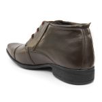Sapato Bota Social Masculina Couro Café Confort BR2
