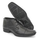 Sapato Bota Social Masculina Couro Preta Confort BR2