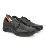 Sapato Social Sport Fino Masculino Couro Preto Conforto BR2