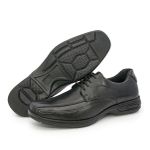 Sapato Social Sport Fino Masculino Couro Preto Conforto BR2