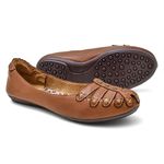 Sapatilha Feminina Couro Whisky Bico Redondo 3001 Confort Bruna Paula