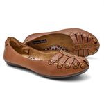 Sapatilha Feminina Couro Whisky Bico Redondo 3001 Confort Bruna Paula