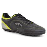 Chuteira De Salão Masculina EGM Flex Society Preto e Verde Limão