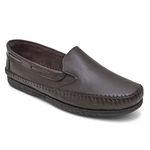 Mocassim Sapatilha Masculino Couro Café Granado