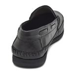 Mocassim Sapatilha Masculino Couro Preto Granado