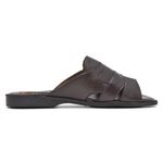 Sandália Masculina Couro Café Extra Conforto Granado