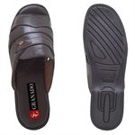 Sandália Masculina Couro Café Extra Conforto Granado
