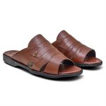 Sandália Masculina Couro Conhaque Extra Conforto Granado 408