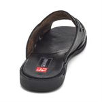 Sandália Masculina Couro Preto Extra Conforto Granado 408