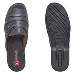 Sandália Masculina Couro Preto Extra Conforto Granado 408