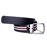 Cinto Dupla Face Masculino de Elastico Preto e Gelo Streetman