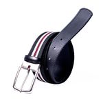 Cinto Dupla Face Masculino de Elastico Preto e Gelo Streetman