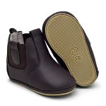 Bota Botinha Bebe Couro Marrom Primeiros Passos Confort