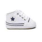  Sapato Tênis Bebe Baby Estrela Conforto Primeiros Passos Branco