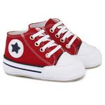 Sapato Tênis Bebe Baby Estrela Conforto Primeiros Passos Vermelho