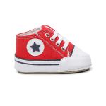 Sapato Tênis Bebe Baby Estrela Conforto Primeiros Passos Vermelho