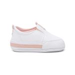 Sapato Tênis Bebe Baby Menina Confort Primeiro Branco Rosa
