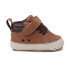 Sapato Tênis Bebe Baby Conforto Primeiros Cano Alto Marrom