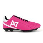 Chuteira Para Campo com Trava Profissional Reforçada Pink A7