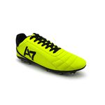 Chuteira Para Campo com Trava Profissional Reforçada Verde Limão A7