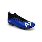 Chuteira Campo Trava Profissional Cano Reforçada Azul A7