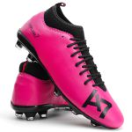 Chuteira Campo Trava Profissional Cano Reforçada Pink A7