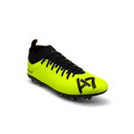 Chuteira Campo Trava Profissional Cano Reforçada Verde Limão A7