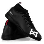 Chuteira Futsal Profissional Reforçada Preto Futebol