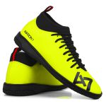 Chuteira Futsal Profissional Reforçada Verde Limão Futebol