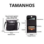 Kit Lana Pimenta Bolsa Transversal, Sandalia Feminina e Carteira de Couro Preto