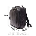 Mochila de Couro Bolsos, Divisorias, Execultiva para Notebook