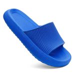 Chinelo Casual Azul Escuro Lazer Passeio Piscina Leve Conforto 