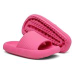 Chinelo Casual Rosa Escuro Lazer Passeio Piscina Leve Conforto 