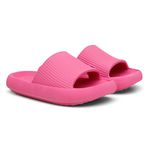 Chinelo Casual Rosa Escuro Lazer Passeio Piscina Leve Conforto 