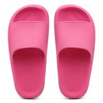 Chinelo Casual Rosa Escuro Lazer Passeio Piscina Leve Conforto 