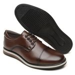 Sapato Casua Social Sport Fino Masculino Luxe Confort Marrom BR2
