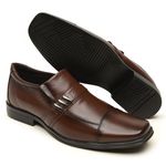 Sapato Social Masculino AntiStress SportFino Marrom Confort