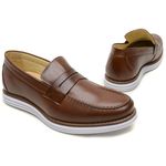 Mocassim Sapatilha Masculina Couro Whisky Dockside Esporte Fino D'Mazons