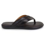 Chinelo Sandália Masculino Couro Marrom Dedo Ortopédica Granado