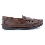 Mocassim Masculino Couro Marrom Claro Casual Confortável Qualidade
