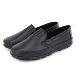 Sapatilha Mocassim Masculina Ortopédico Conforto Couro Preto Granado