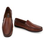 Mocassim Masculino Couro Marrom Confortável Sola Borracha Granado