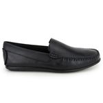 Mocassim Masculino Confoto Couro Preto Anatomico Granado