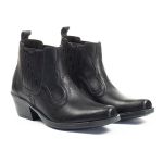 Bota Botina Masculina Country Cano Curto Preto Kapell 