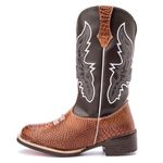 Bota Texana Adulto Anaconda Café Kapell