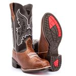 Bota Texana Adulto Anaconda Café Kapell
