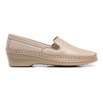 Sapato Sapatilha Mocassim Feminino Couro Off White Mager