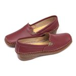 Sapato Sapatilha Mocassim Feminino Couro Vinho Mager