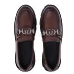 Mocassim Feminino Marrom Couro Confort Sola Tratorada Moderno Strak
